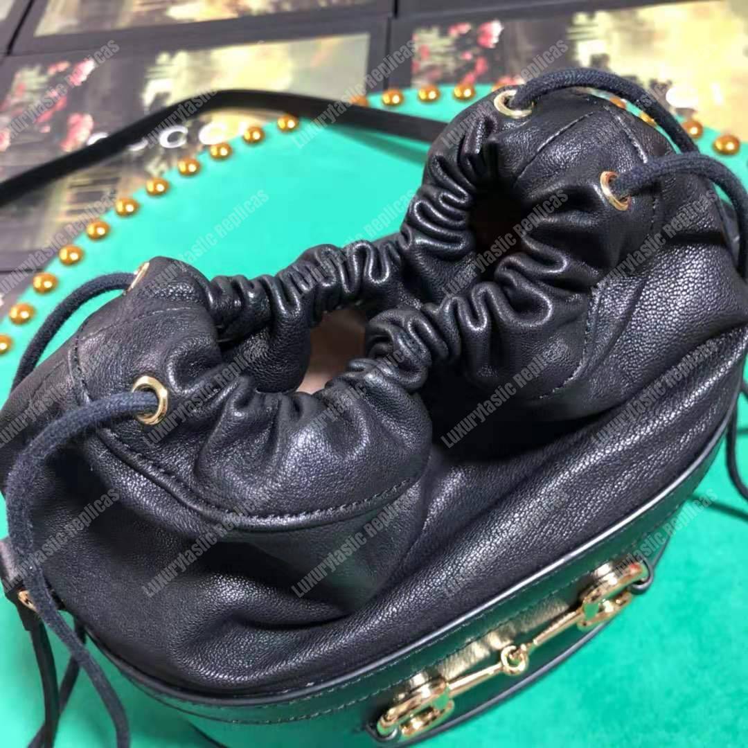 G*u*i 1955 horsebit bucket bag black
