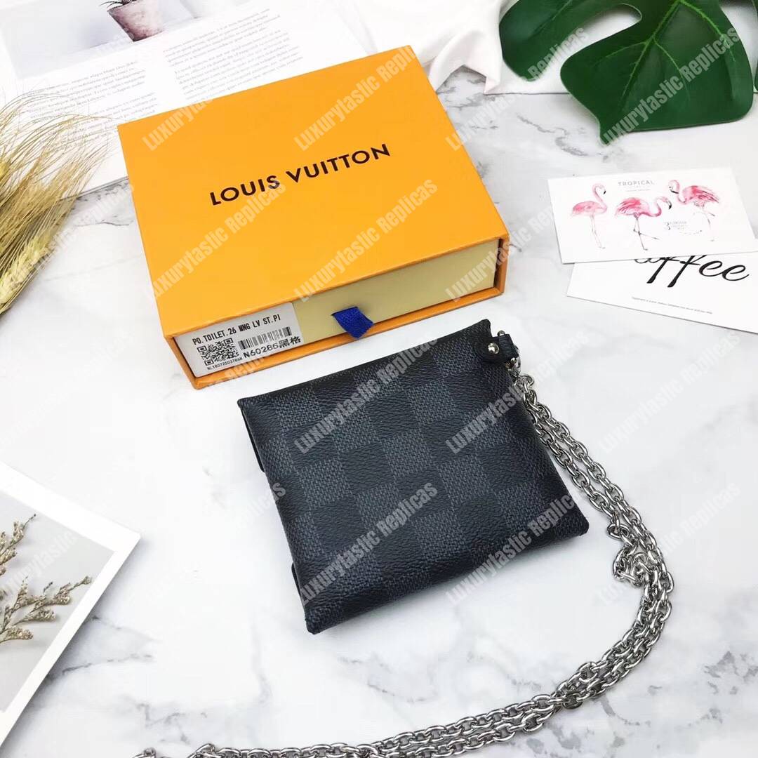 LV Kirigami Necklace Damier Graphite