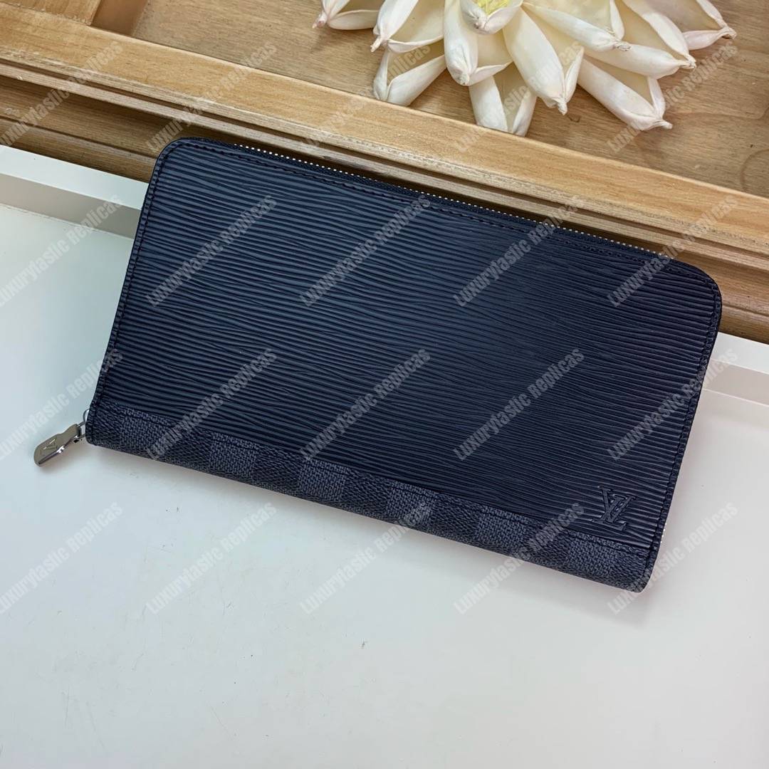 LV Zippy Organizer Epi Leather Damier Graphite