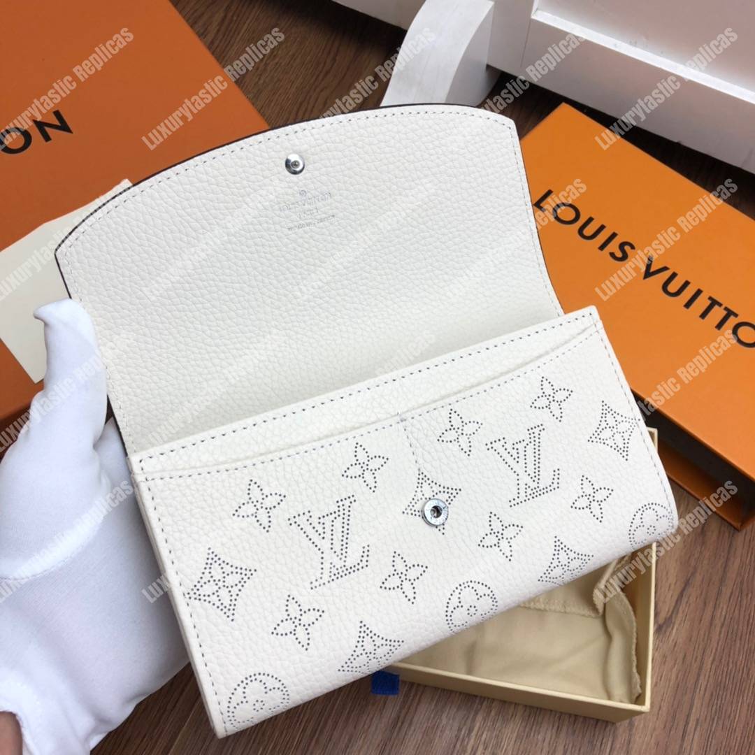 LV Iris Wallet Mahina Leather Ivory