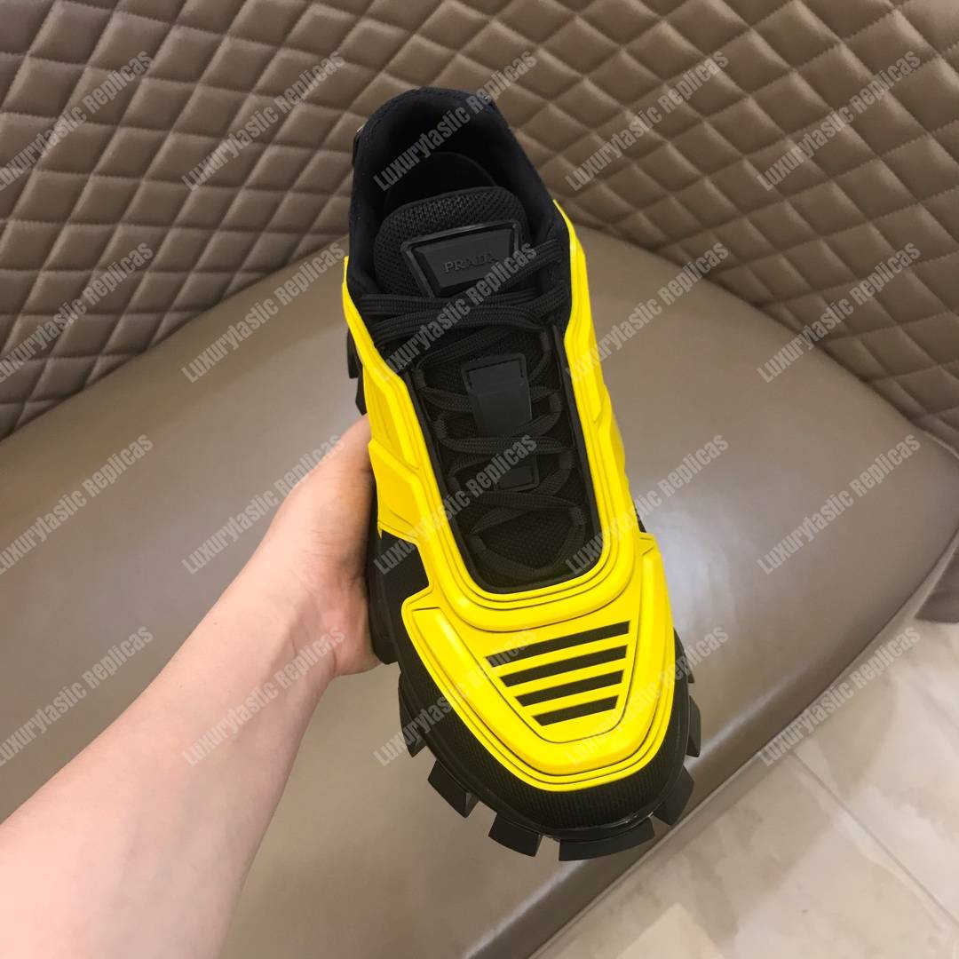 Pra*a cloudbust thunder knit sneakers yellow