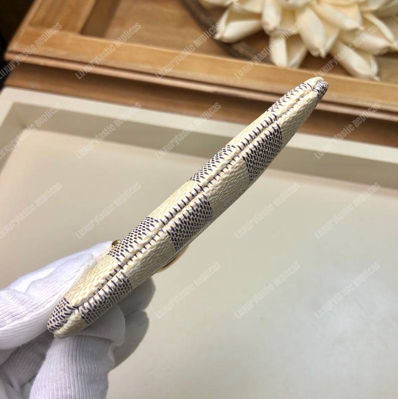 LV Key Pouch Damier Azur Canvas