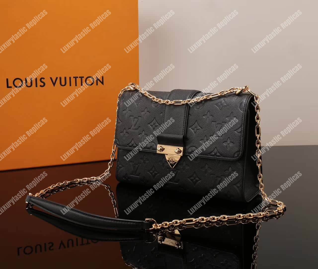 LV Saint Sulpice PM Monogram Empreinte Leather Noir