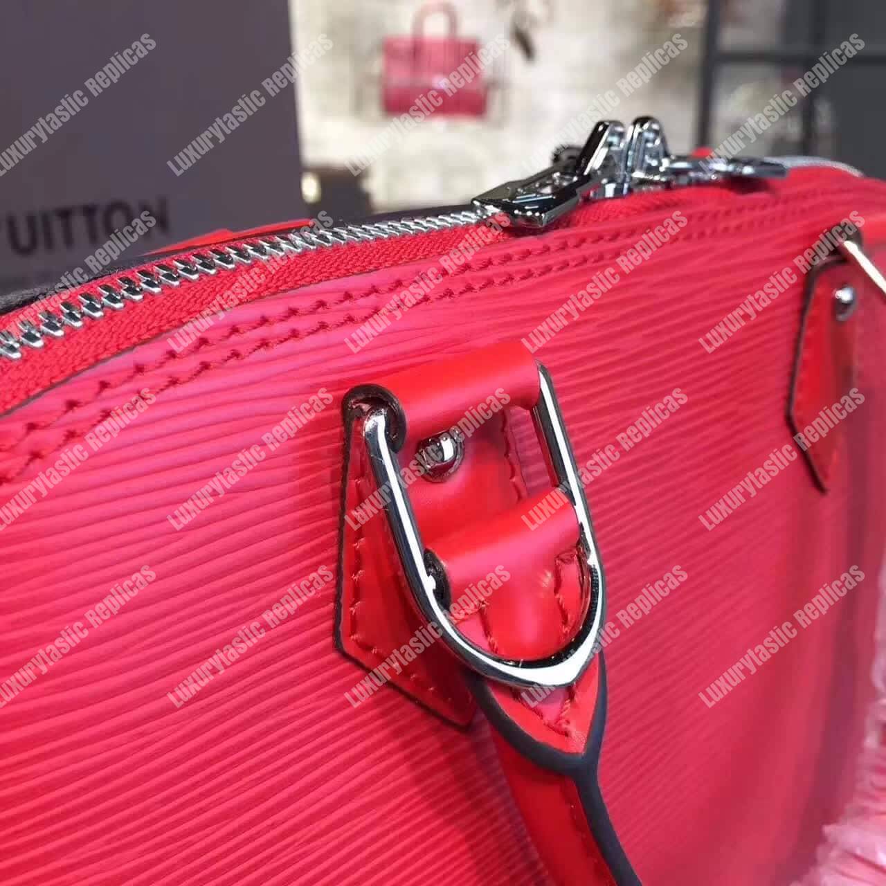 LV Alma PM Epi Leather Coquelicot