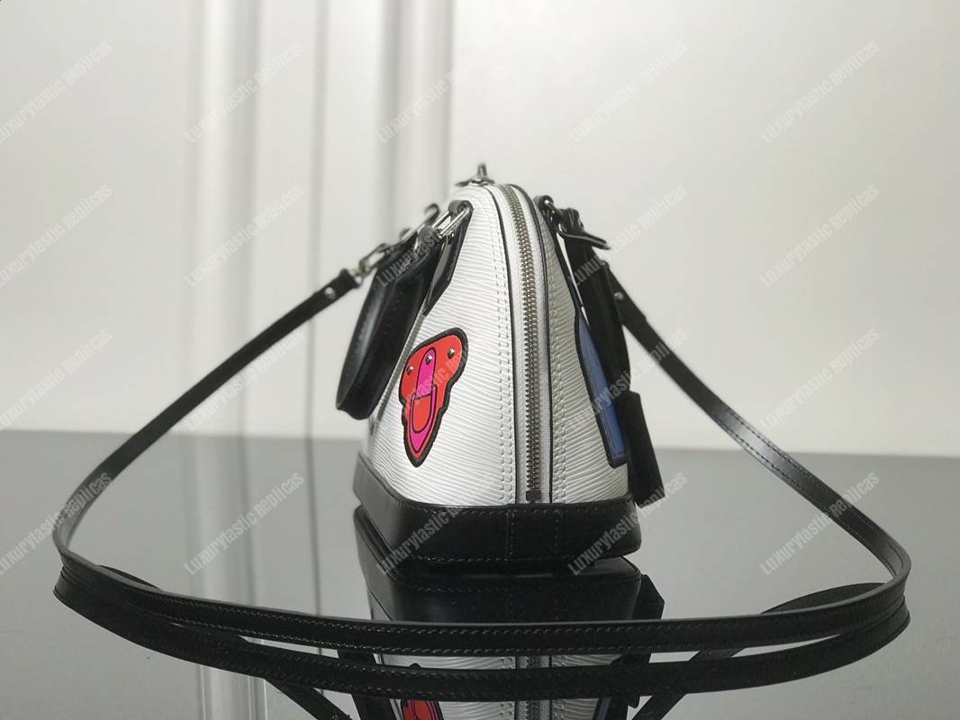 LV Alma BB Epi Leather Trunk-Maker White