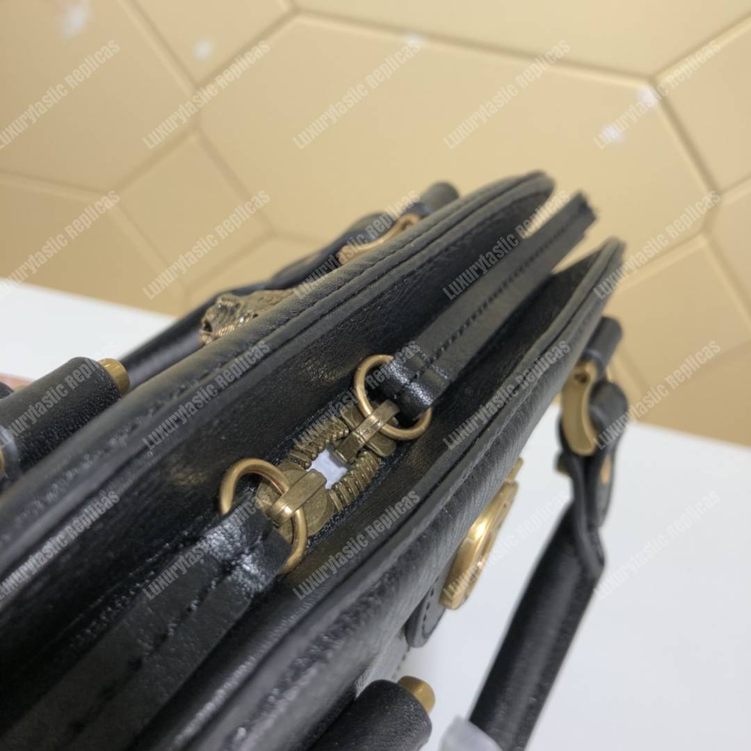 G*u*i re(belle) medium shoulder bag leather black