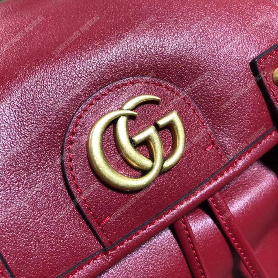G*u*i re(belle) leather backpack cerise