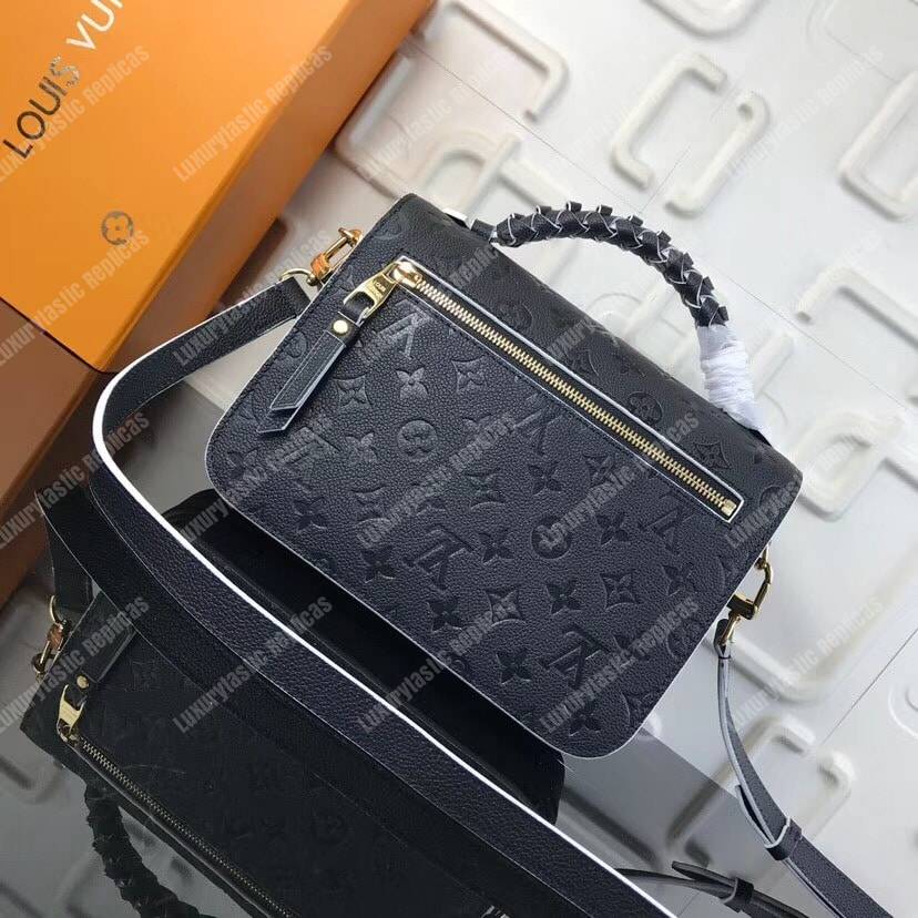 LV Pochette Metis Monogram Empreinte Leather Noir