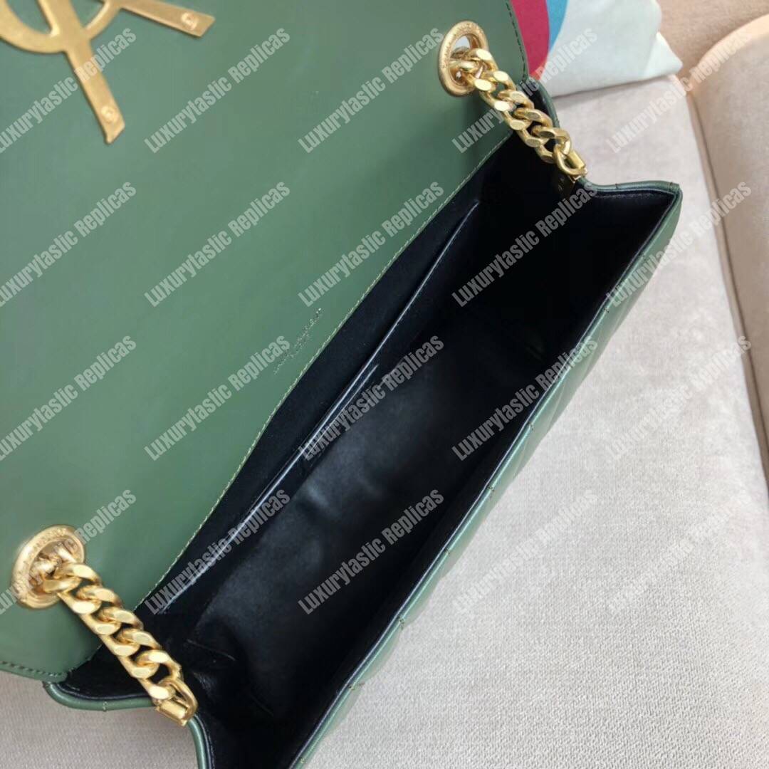 Saint Laurent Vicky Large Dark Green