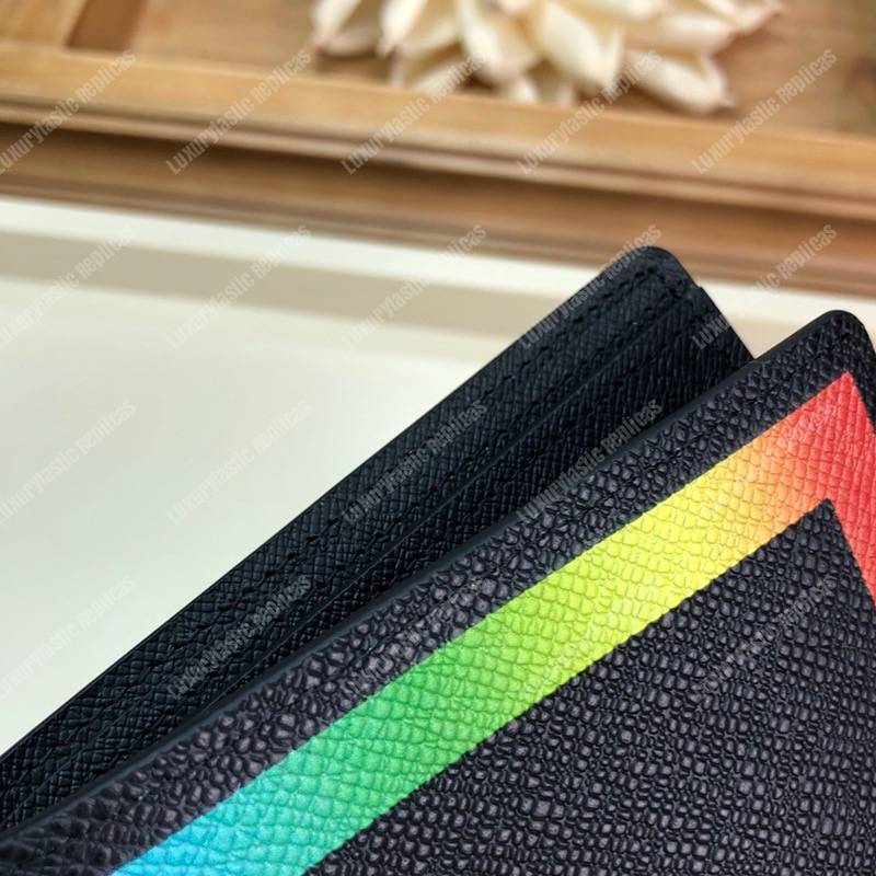 LV Abloh Slender Wallet Taiga