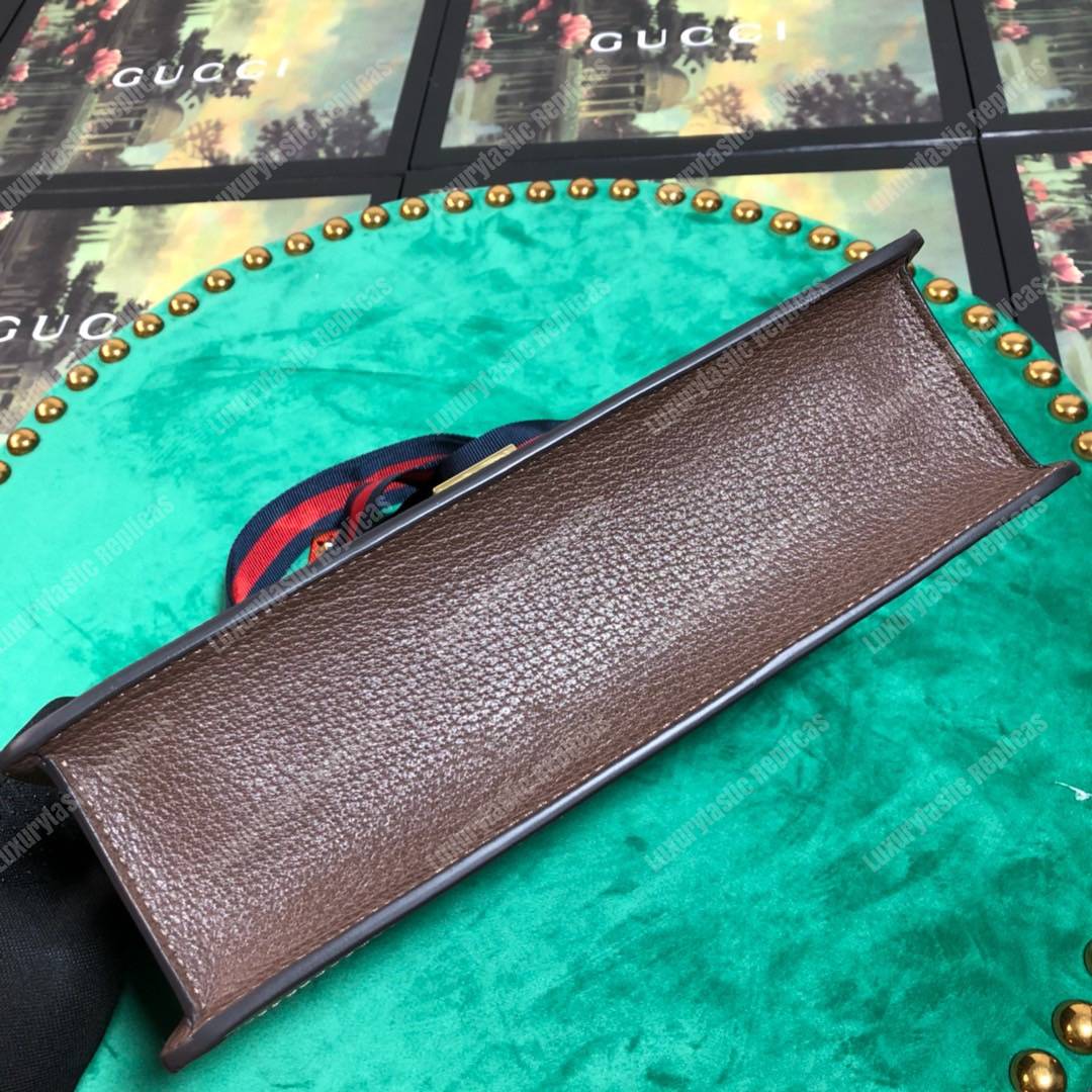 G*u*i sylvie gg sup*e canvas mini bag brown