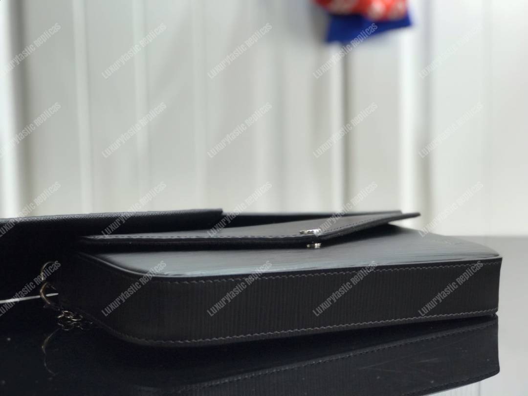 LV Pochette Félicie Epi Leather Noir