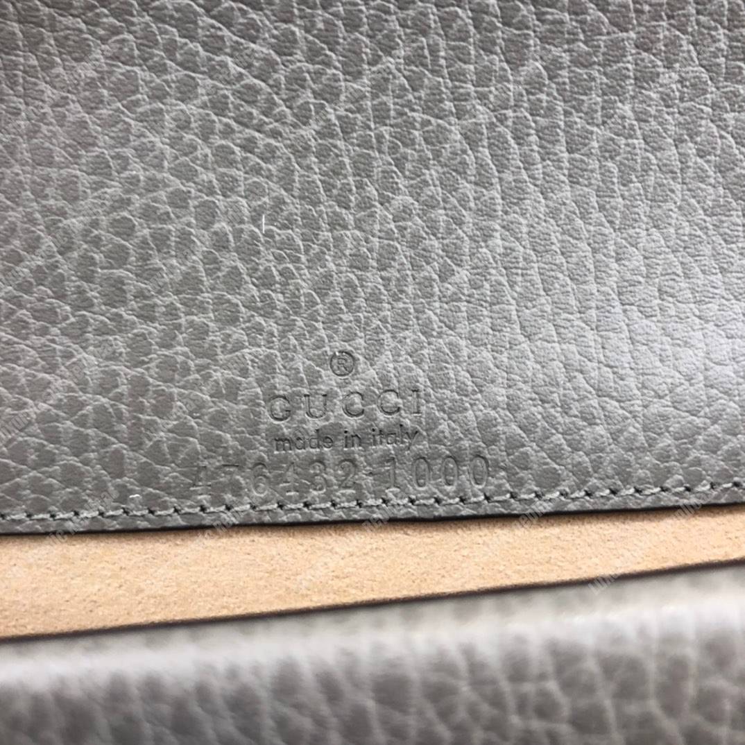 G*u*i dionysus leather super mini bag grey