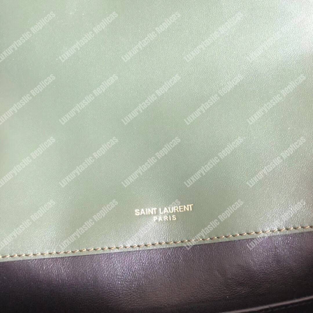 Saint Laurent Vicky Large Dark Green