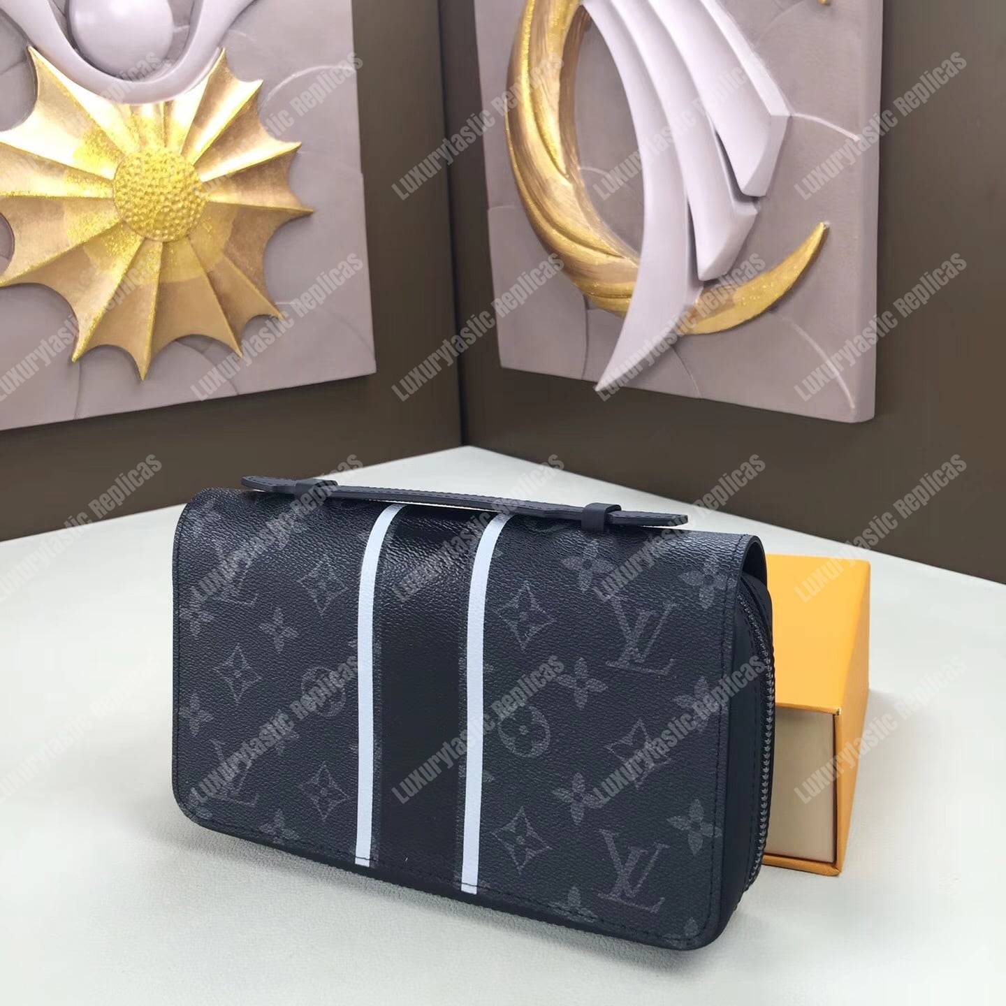 LV Zippy XL Wallet Monogram Eclipse Canvas
