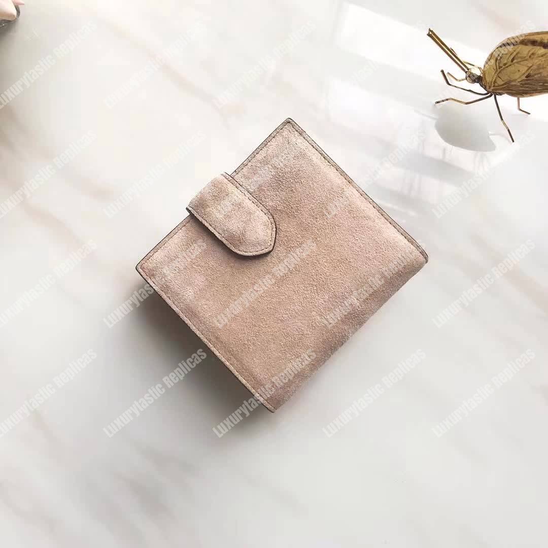 G*u*i dionysus suede wallet taupe