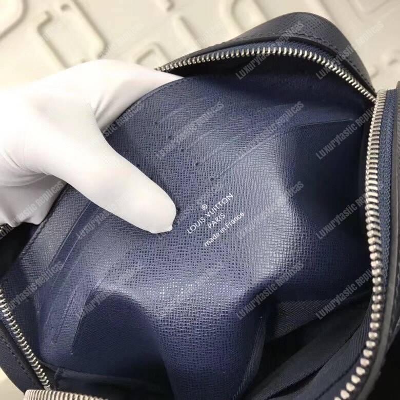 LV Kasai Clutch Taiga Leather