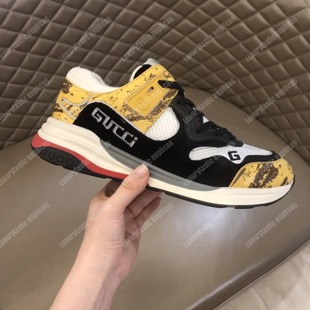 G*u*i ultrapace sneaker yellow/black lining