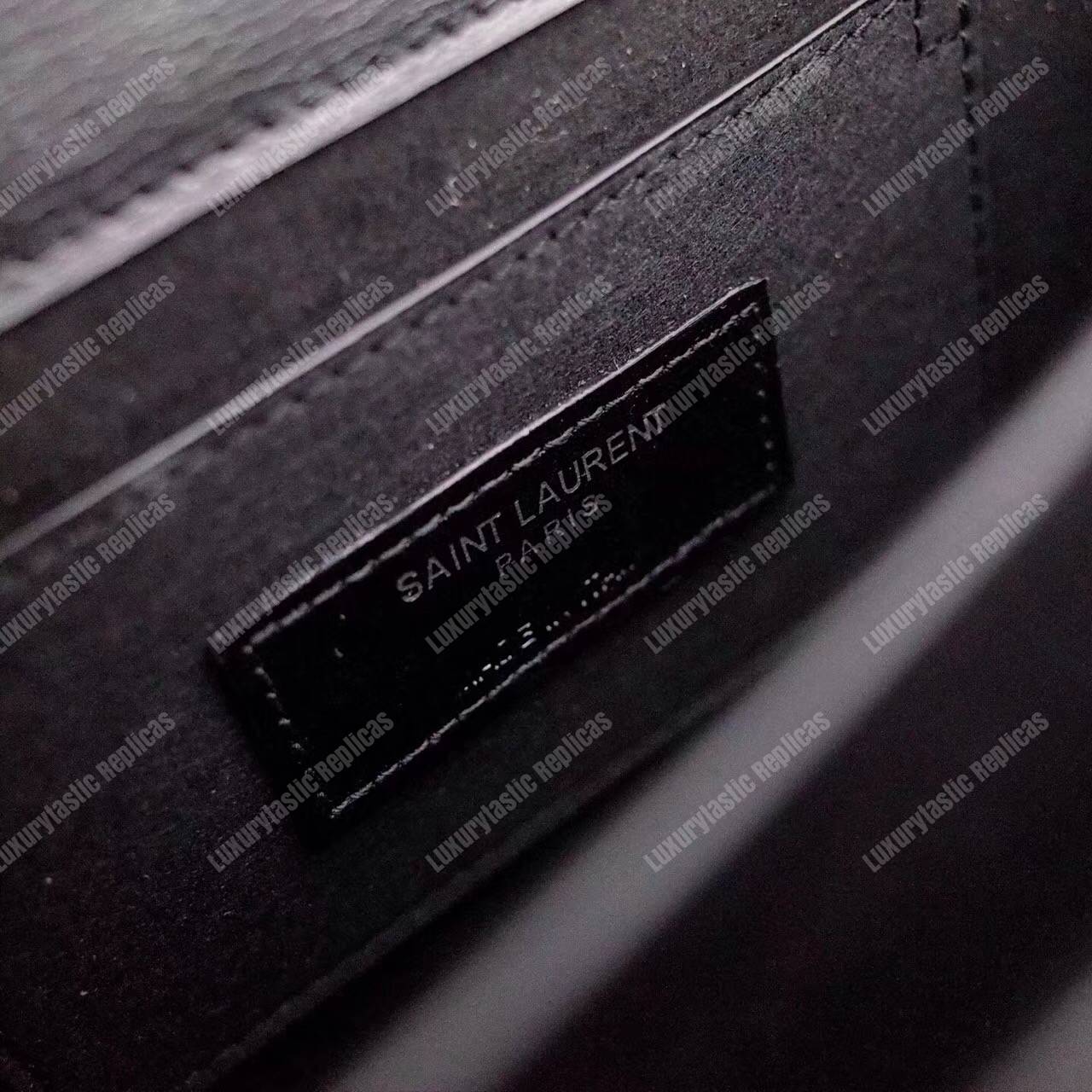 Saint Laurent Small Sunset Bag Black Grained