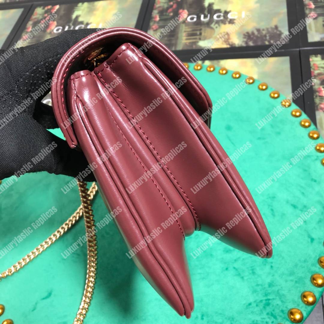 G*u*i rajah medium shoulder bag brown