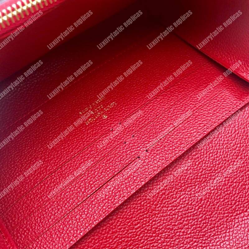 LV Vavin Chain Wallet Scarlet Red