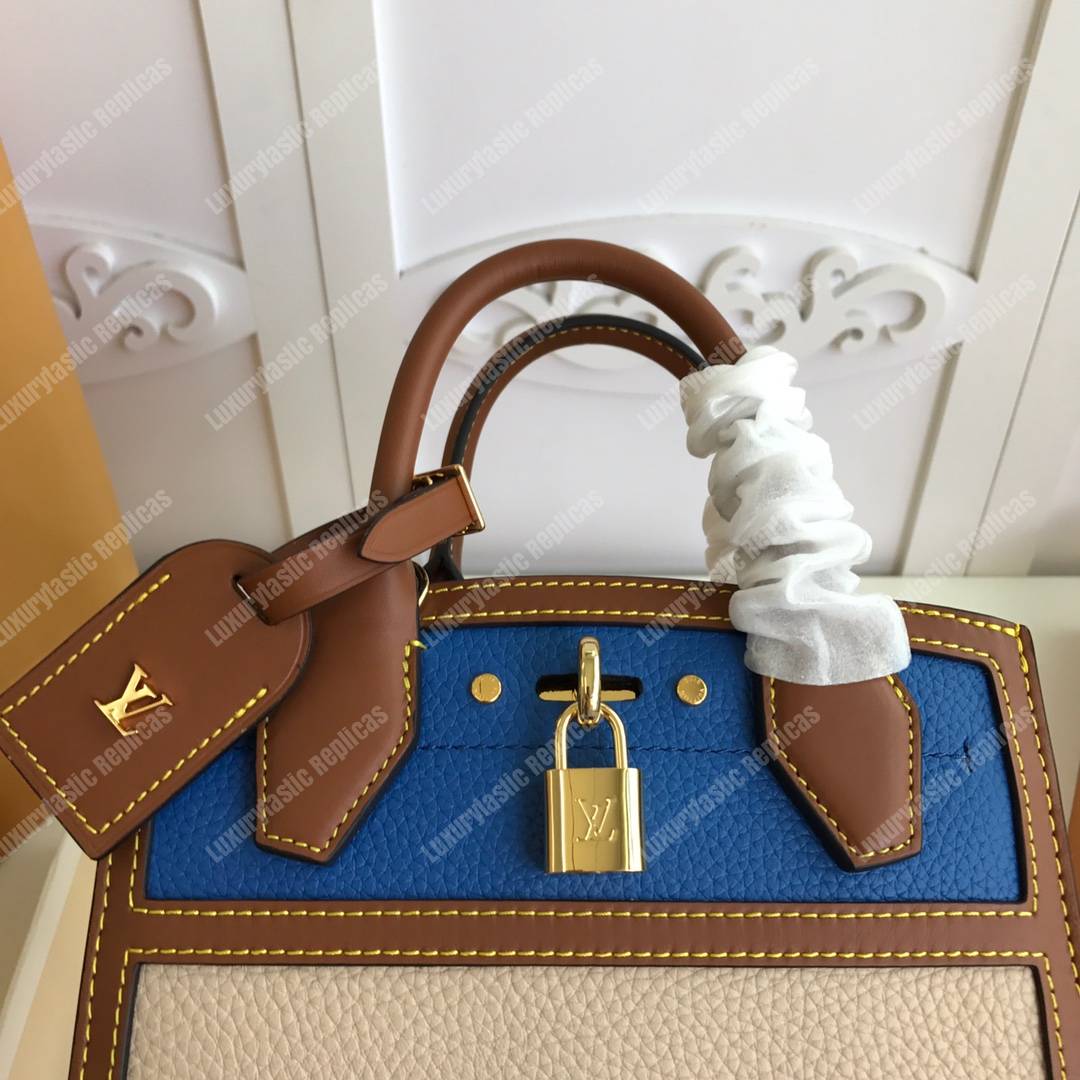 LV City Steamer Mini Blue/Beige