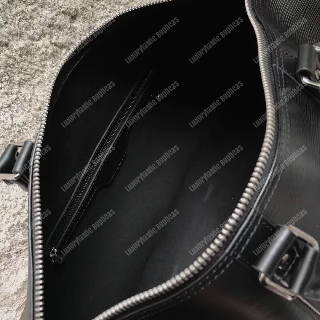 LV Keepall Bandouliere 45 Epi Leather Noir