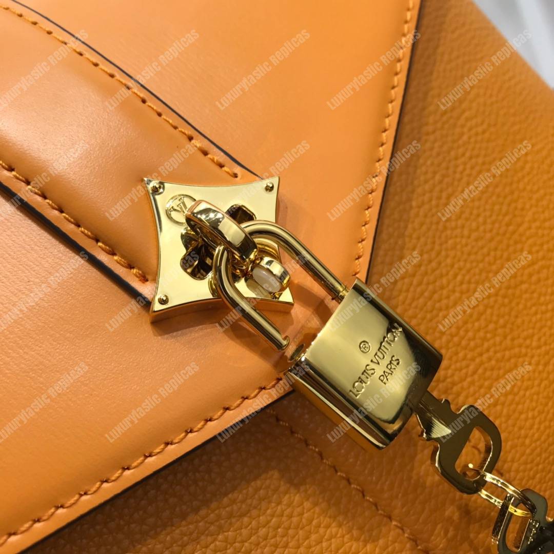 LV Rose Des Vents PM Amaretto Gold Padlock Handbag