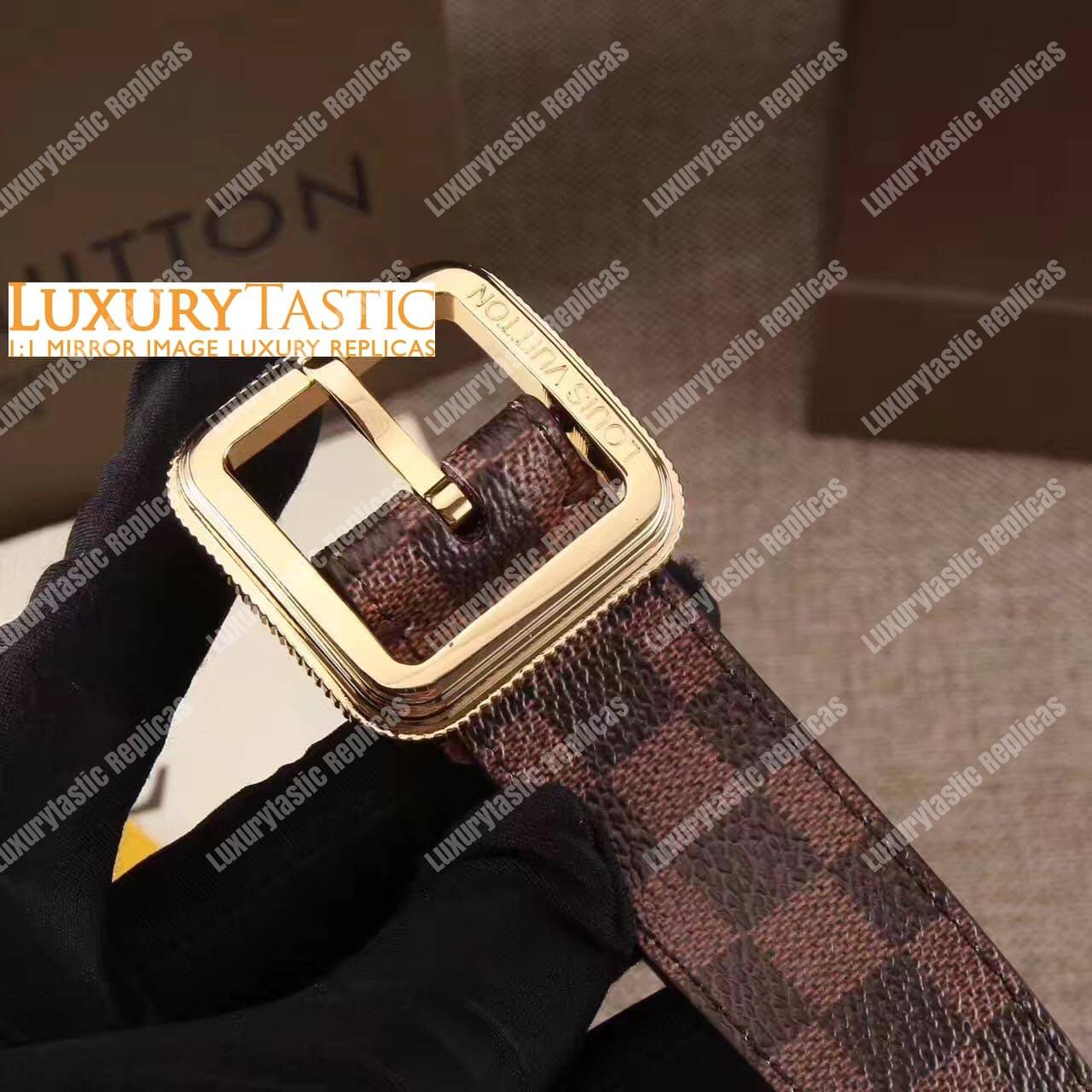 LV Malletier Belt 30mm Damier Ebene 2016 Edition
