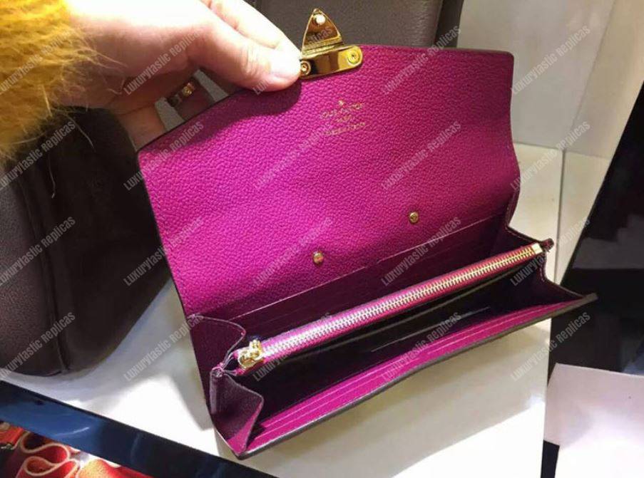 LV Pallas Wallet Monogram Canvas Grape