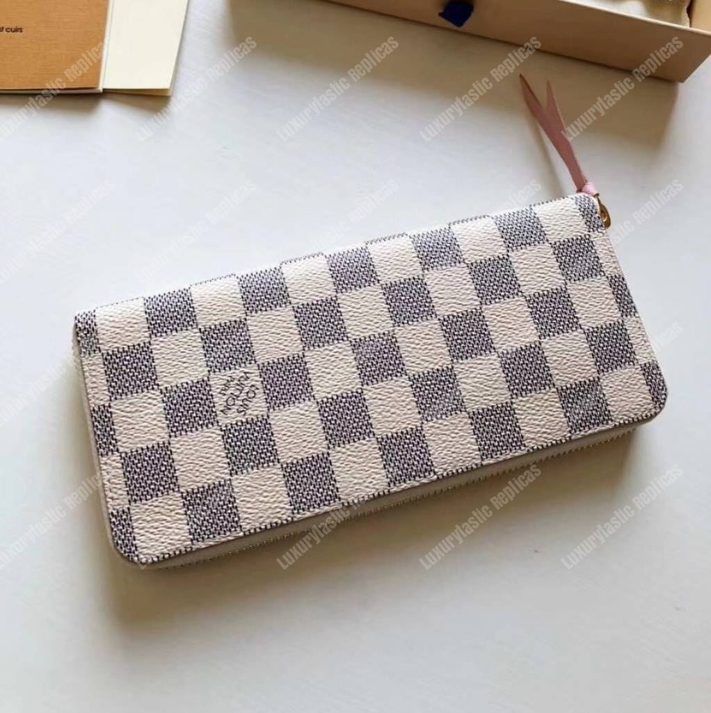 LV Zippy Wallet Damier Azur