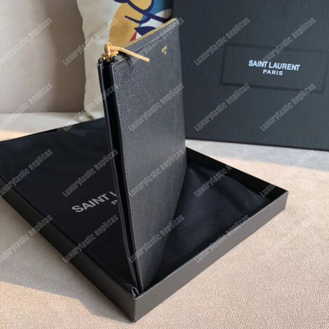 Saint Laurent Zipped Tablet Holder Black