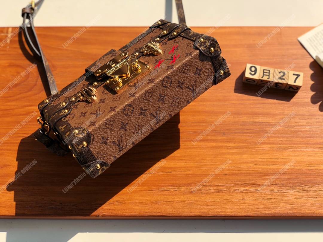 LV Petite Malle Monogram Reverse Canvas