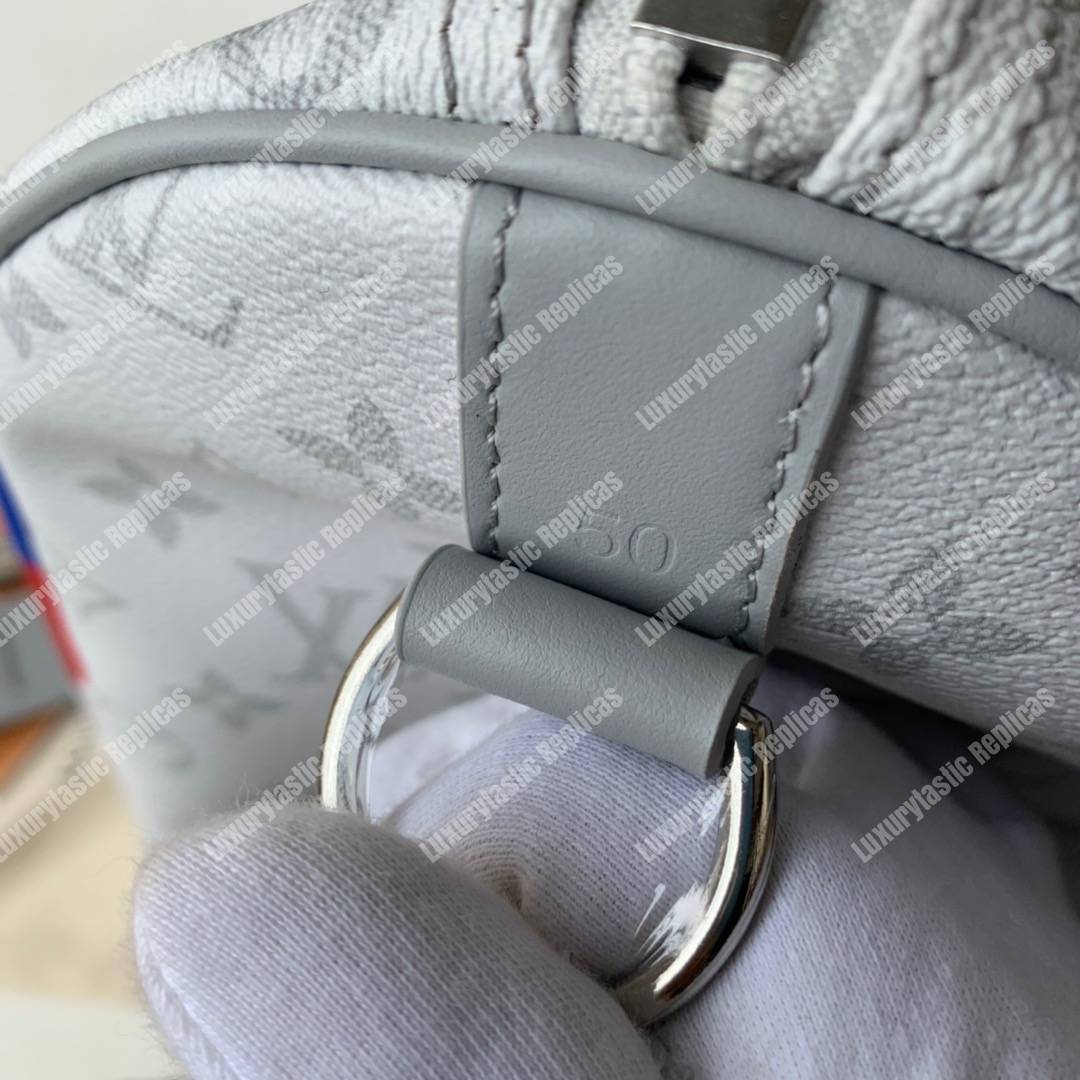 LV Keepall Bandouliere 45 Monogram White
