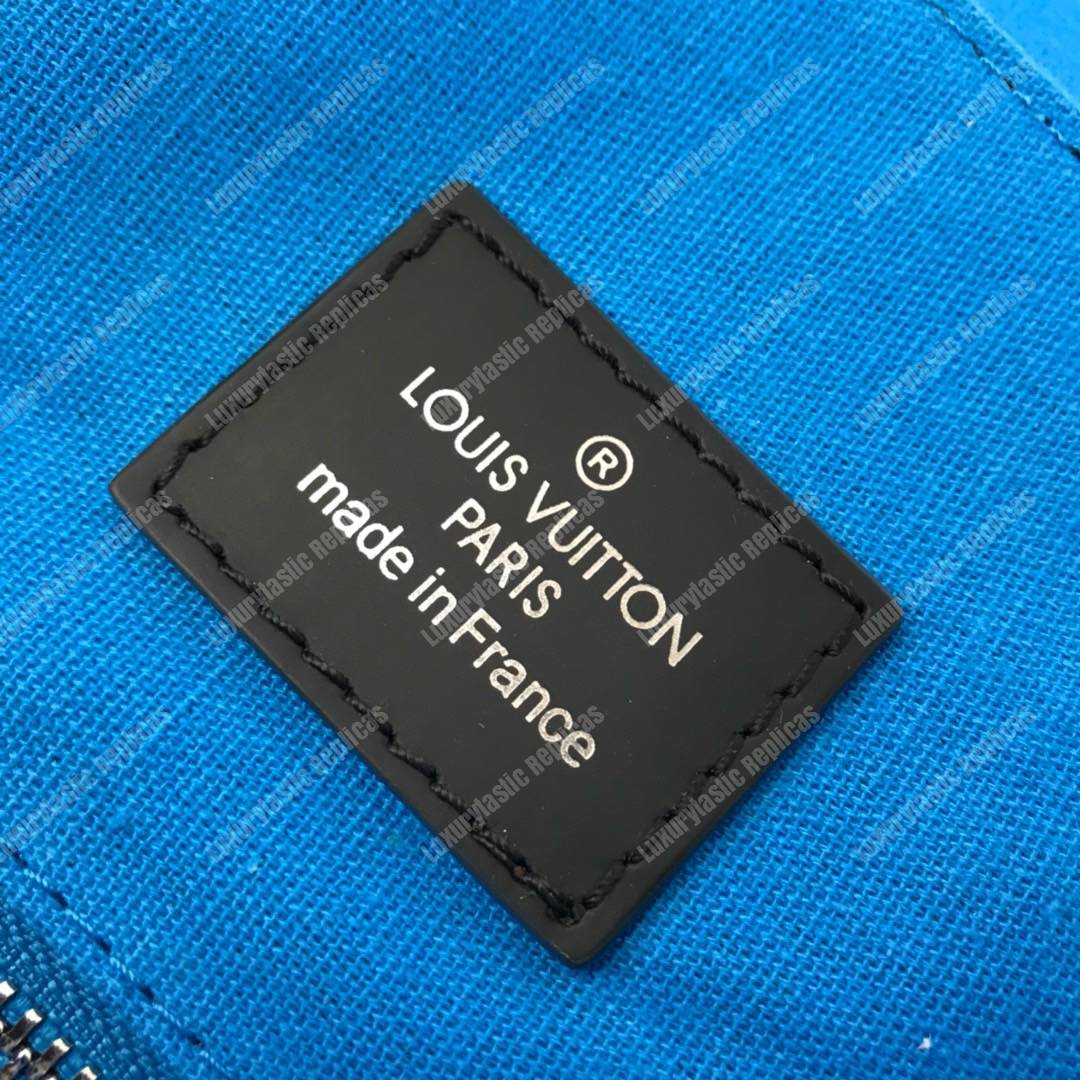 LV Christopher PM Damier Graphite Canvas Bleu