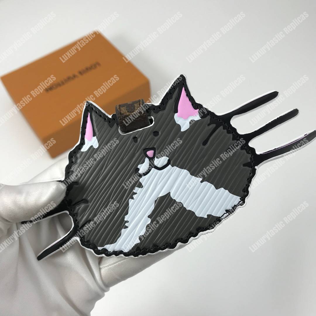 LV Catogram Bag Charm and Key Holder Cat