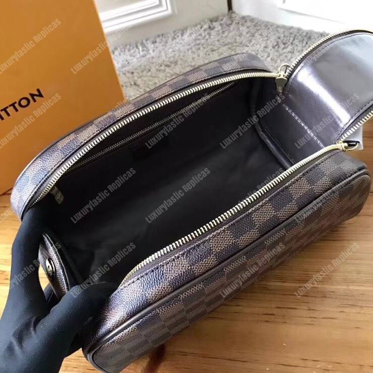 LV King Size Toiletry Bag Damier Ebene