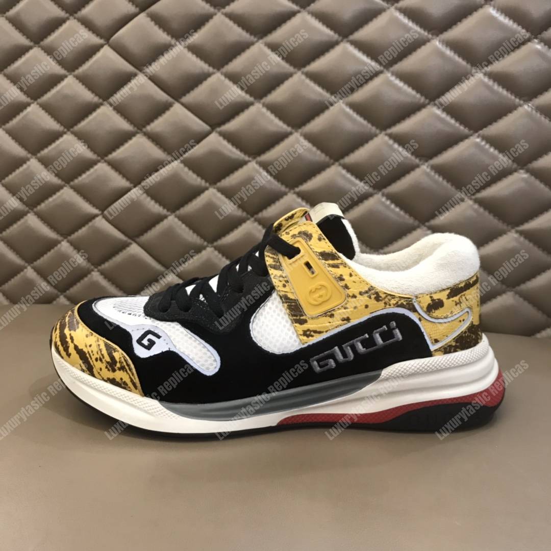 G*u*i ultrapace sneaker yellow/black lining