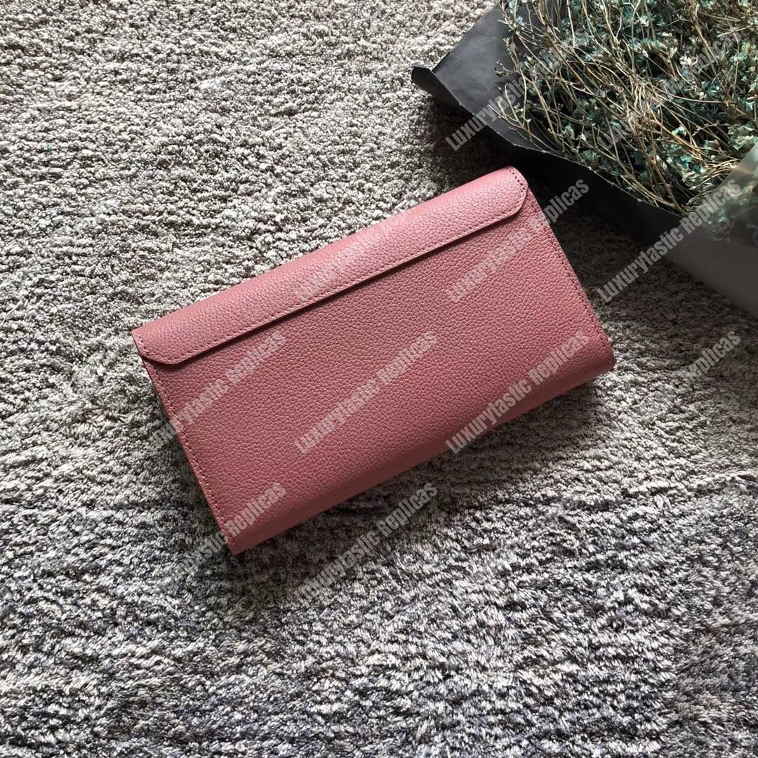 LV MyLockMe Wallet Rose Boudoir Lie de Vin