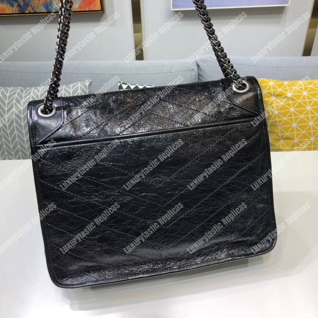 Saint Laurent Niki Large In Vintage Leather Black