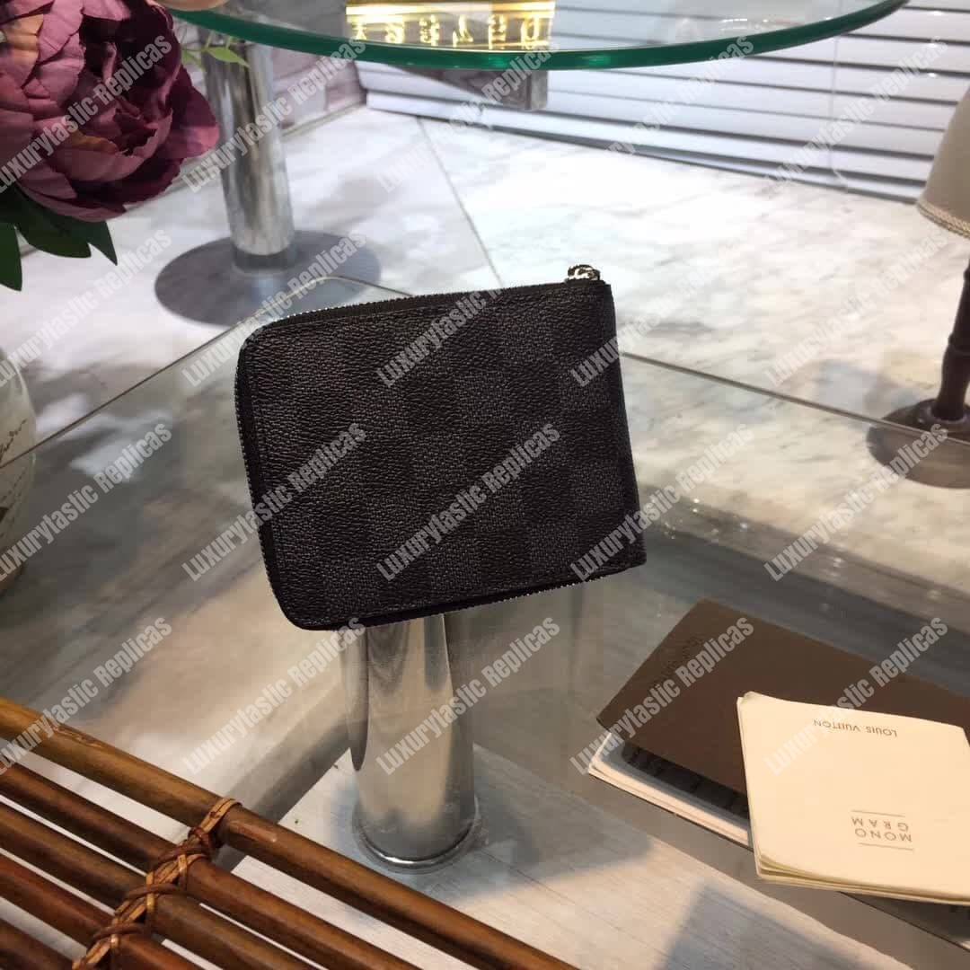 LV Zippy Compact Wallet Damier Graphite Canvas