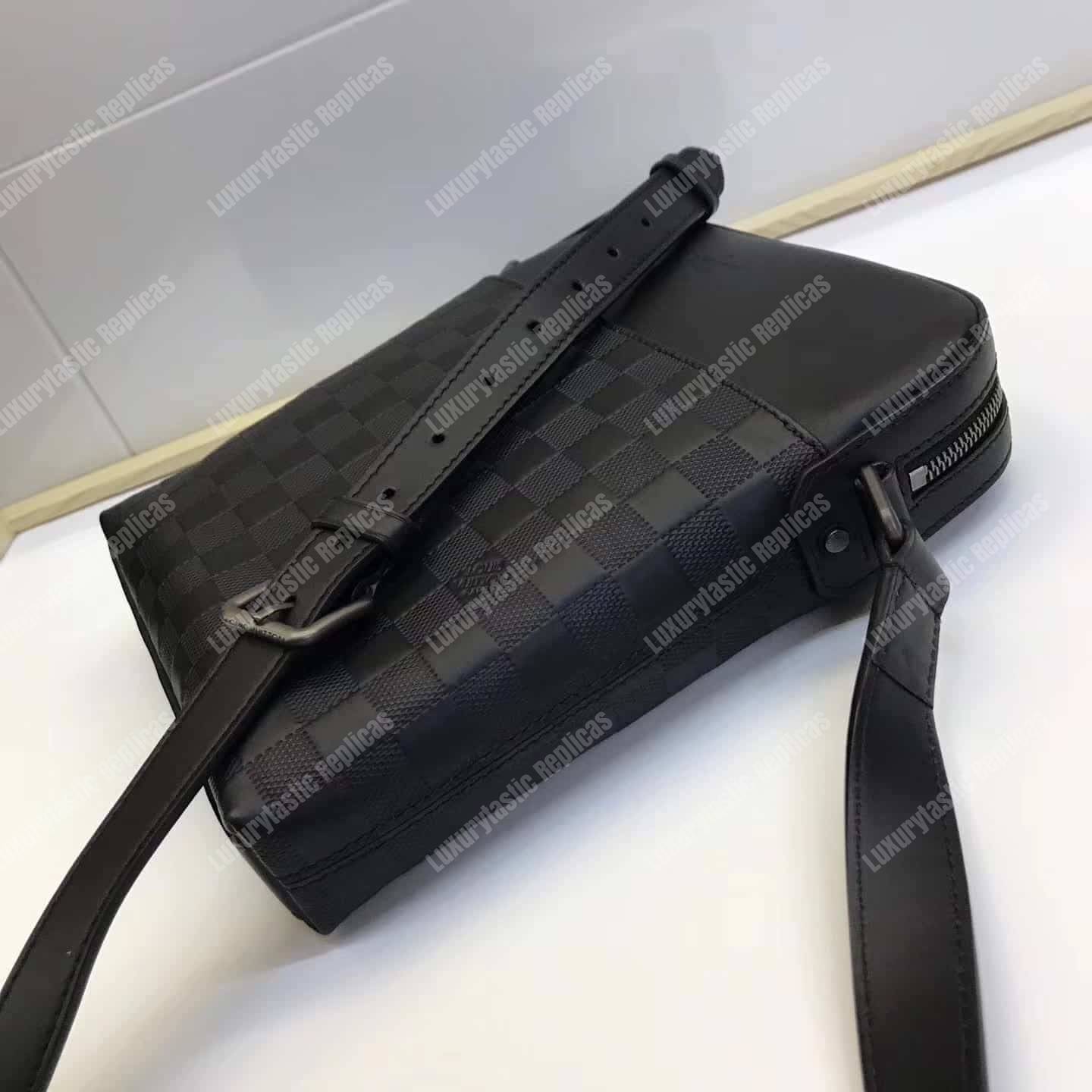 LV District Pochette Damier Infini Leather