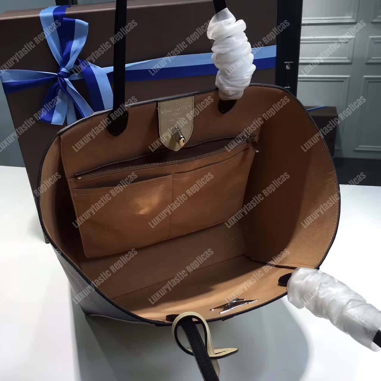 LV Lockme Cabas Bag Vanilla Noir