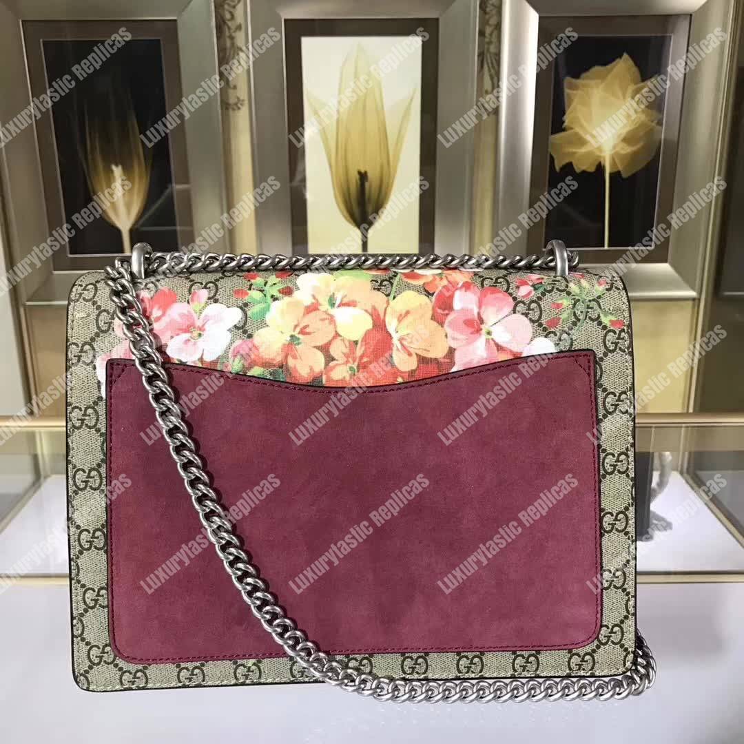 G*u*i dionysus blooms gg sup*e shoulder bag beige pink