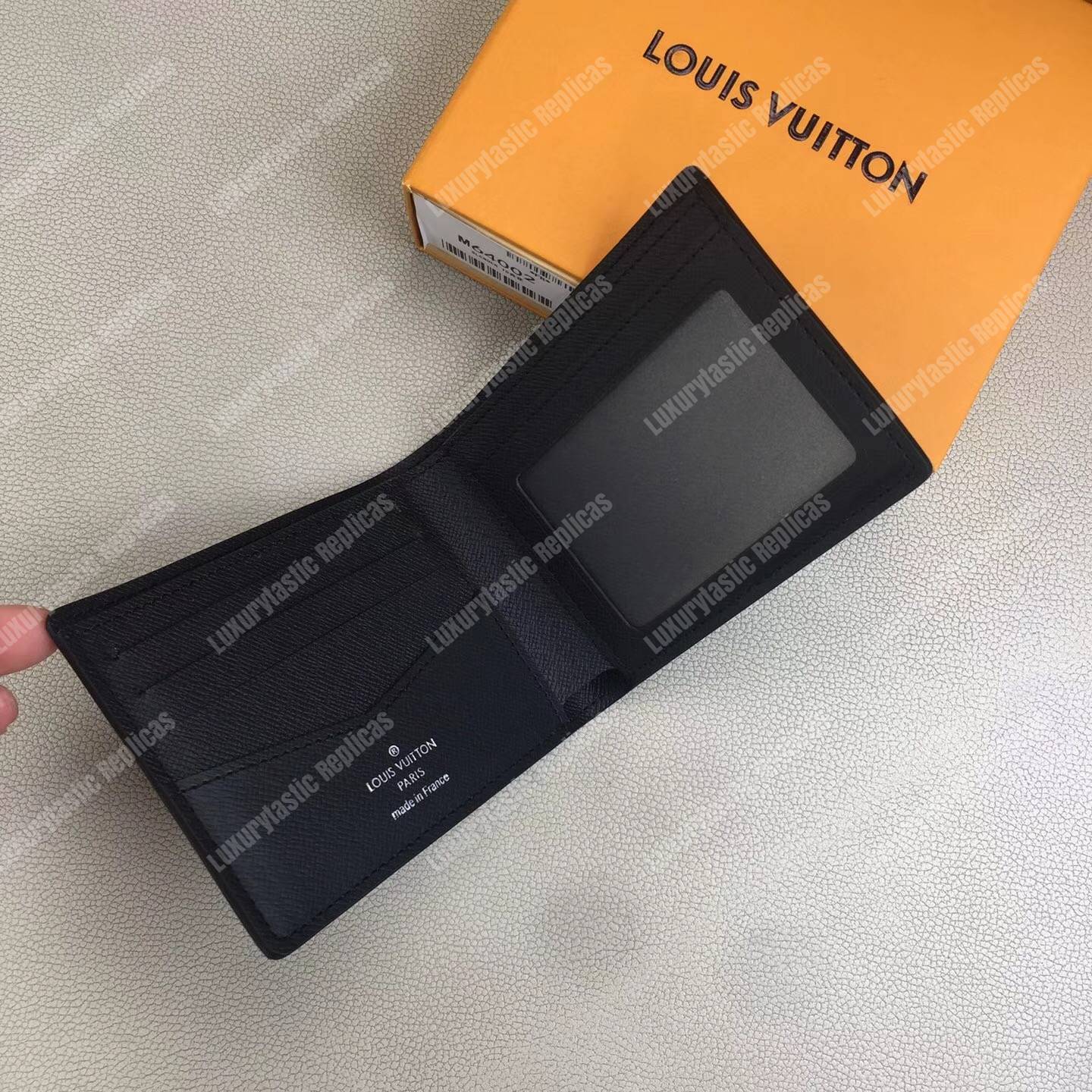 LV Slender ID Wallet Monogram Eclipse Canvas