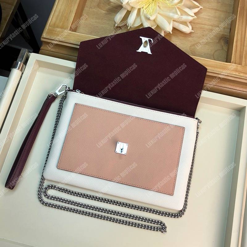 LV Pochette Mylockme Rose Soie Quartz Calla