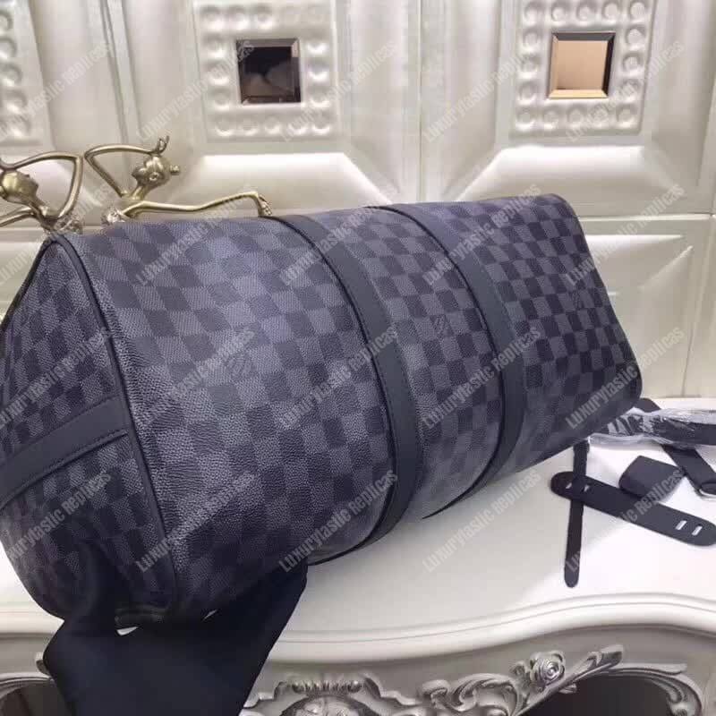 LV Keepall Bandouliere 45 Bag Damier Graphite Canvas LV League