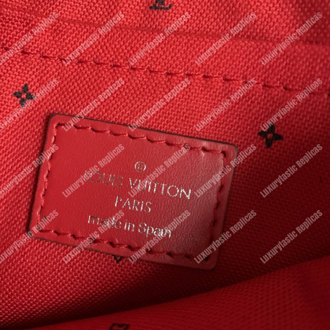 LV Escale Neverfull MM Rouge