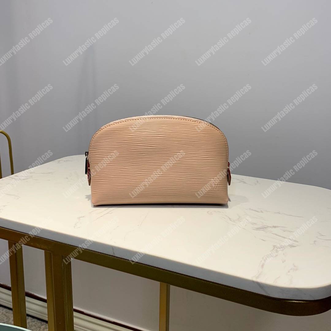 LV Cosmetic Pouch PM Epi Leather Vanilla