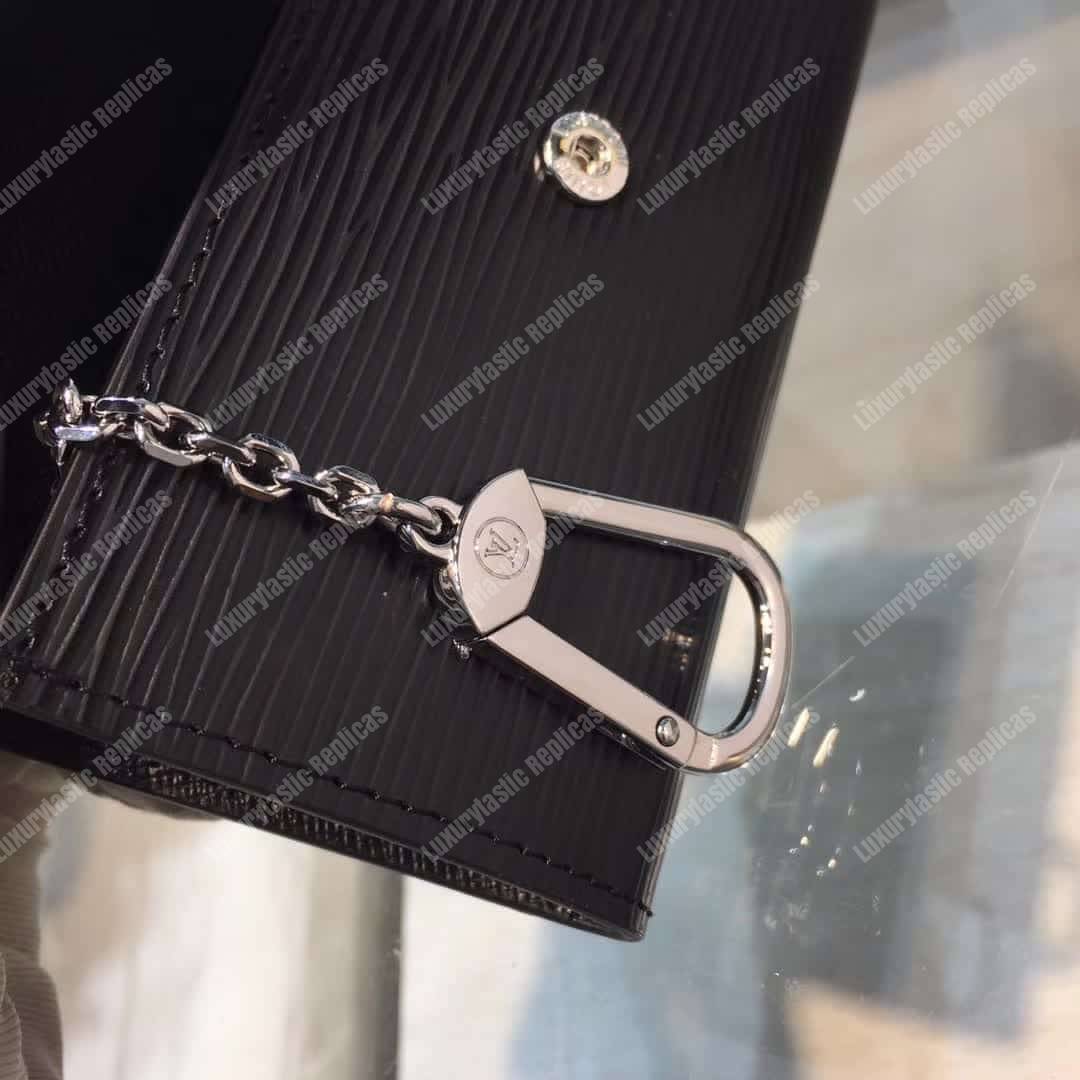 LV Key Pouch Epi Leather Noir